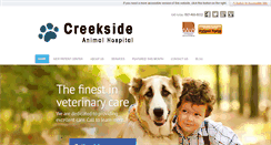Desktop Screenshot of creeksideanimalhospital.net